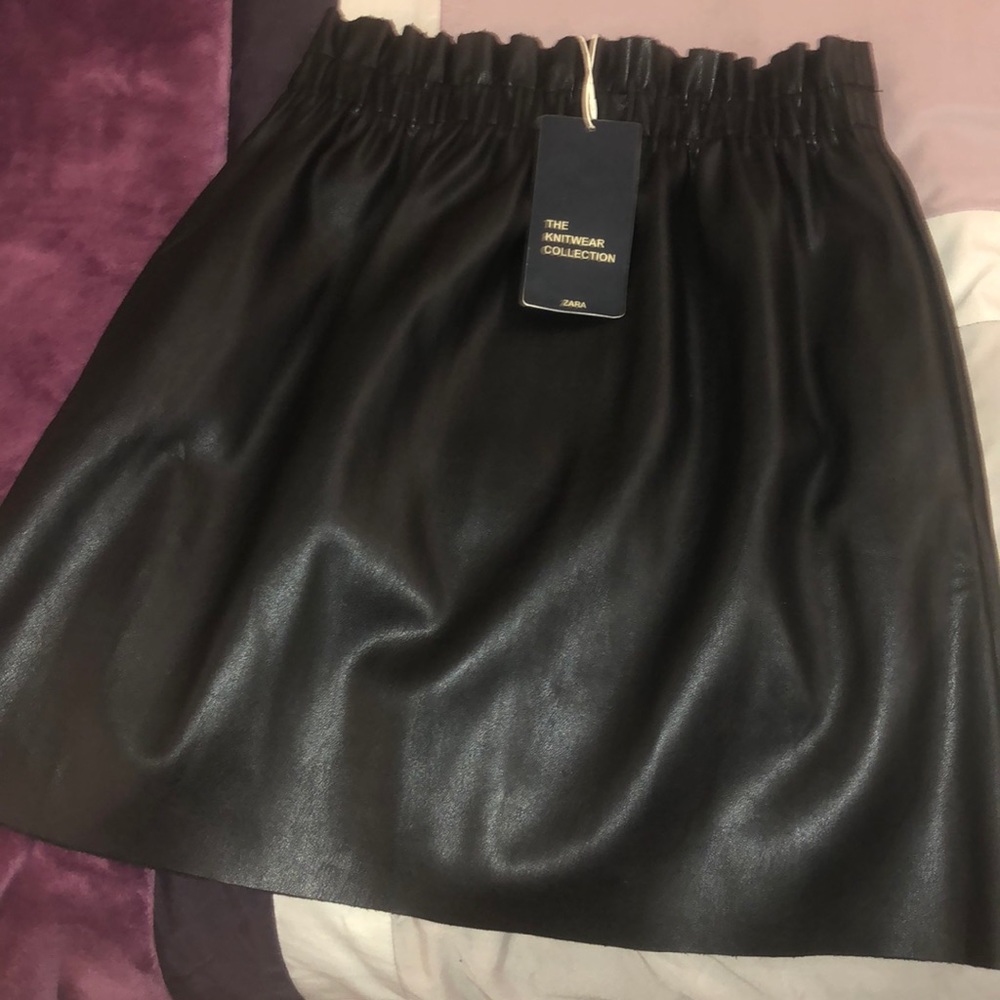 Zara leather skirt